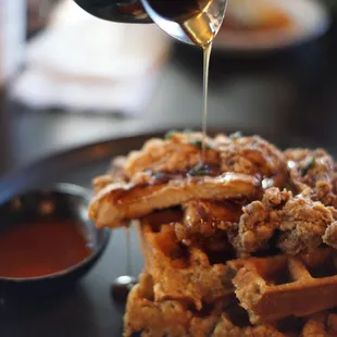 Chicken and waffles