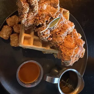 Chicken and waffle