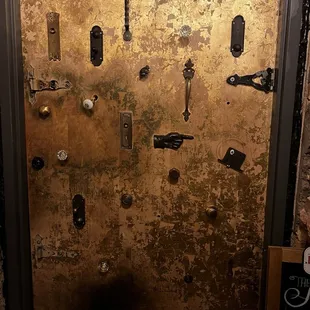 Secret door to speakeasy.  Go to the right side of bar and around.