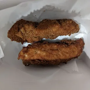 2 pretzel crusted tenders