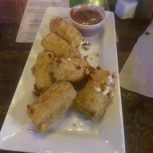 Fried Cheese Logs
