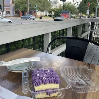 Taro Chantilly Cake Slice