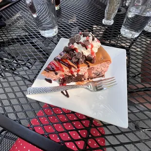dark chocolate raspberry cheesecake