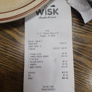 $5 for a glass of orange juice!