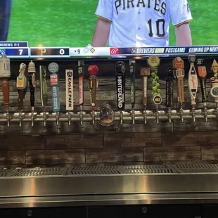 Lots of beer, but we went with the hard stuff since we were staying at the hotel.