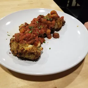 Parmesan crusted chicken with ratatouille