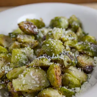 a bowl of brussels sprouts