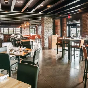 interior, sushi and sashimi