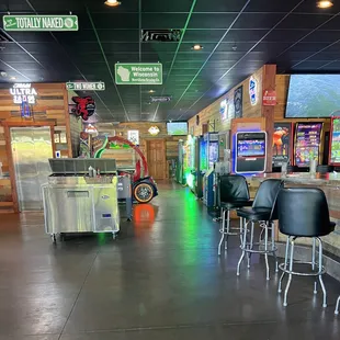 the inside of a restaurant