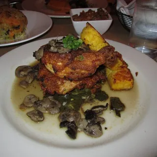 Iron Skillet Fried Half Chicken (Springer Mtn. GA)