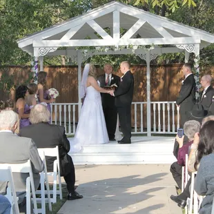 Gazebo wedding ceremony