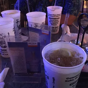 Big Cups=$9. T R O U B L E