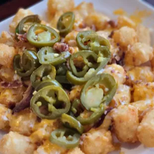 tater tots with jalapenos