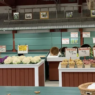 Offered produce with prices listed 8/2022