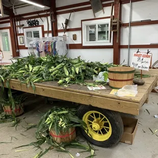 Offered produce with prices listed 8/2022