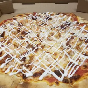 Bacon Chicken Ranch Pizza