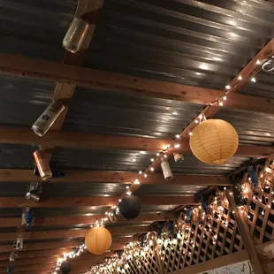 Ceiling on the patio