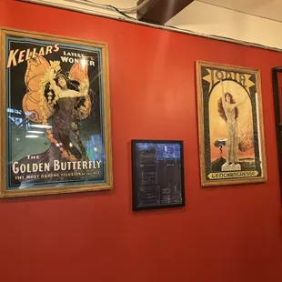 Pictures showing magic theme in taproom.