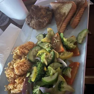 Grilled chicken plate
