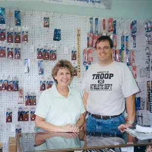 Gloria &amp; Bill Werkhaven at the counter
