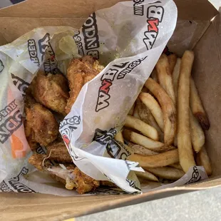 Lemon pepper wings with fries first experience