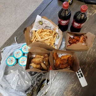 18 wing pack with fries