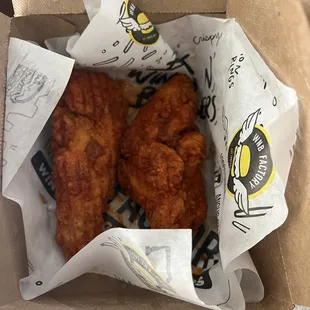 2 piece hot honey chicken fingers - pretty good - loved the sauce