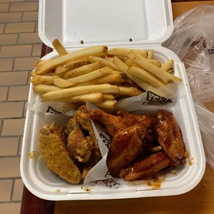 Lemon pepper and honey bbq wings
