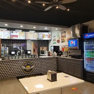 interior, sushi and sashimi