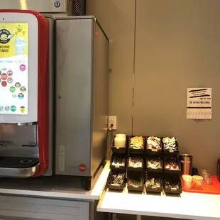 a coffee machine on a counter