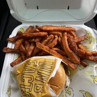 Turkey Burger (All Natural) Sweet Potato Fries