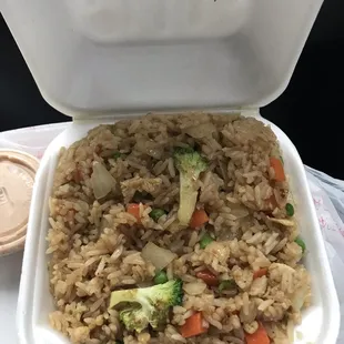 House Fried Rice, with Chicken,Steak,and Shrimp