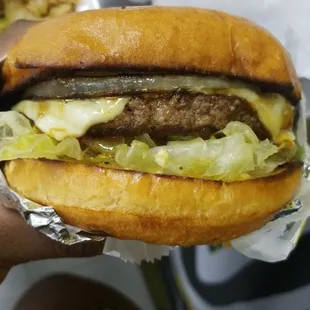 Korean bbq burger