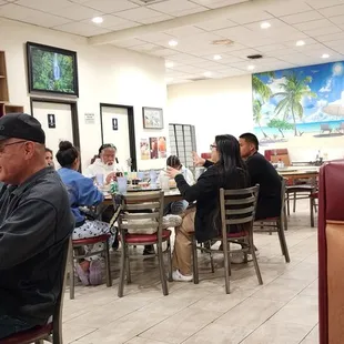 Nice sized interior with comfortable booths