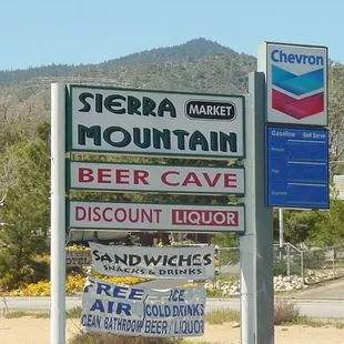 a sign for sierra mountain