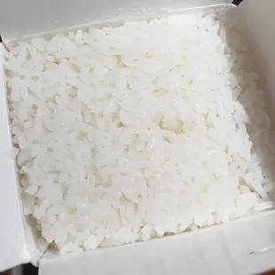 White rice comes with just about everything lol