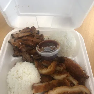 Chicken and Katsu combo