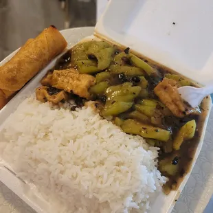 Bitter melon with tofu in black bean sauce