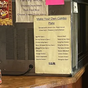 Updated Menu prices