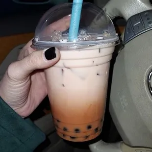 Thai Tea Boba is always fresh and authentic
