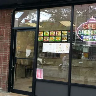 outside