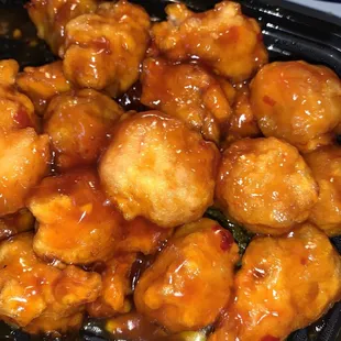 Very incredibly spicy General Tso Chicken