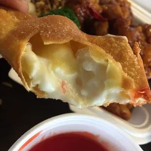 There's a little bit of crab or something here.