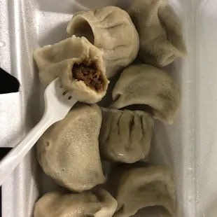 Dumplings looked amazing but were flavorless