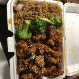 Sesame chicken combo