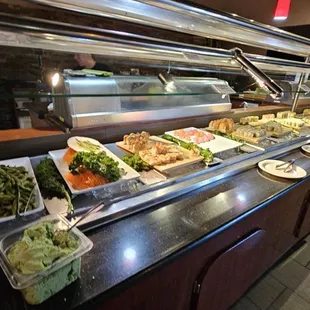 interior, sushi and sashimi