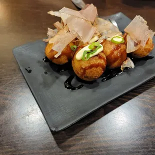 a plate of food on a table