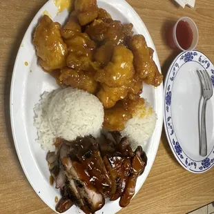 Teriyaki Chicken and Orange Chicken.