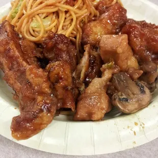 This is half a portion of a three item combo