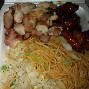 2 item combo, orange chicken and teriyaki chicken